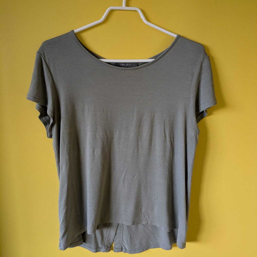 Top Olive Short Sleeve Women's Tee Coin 1804